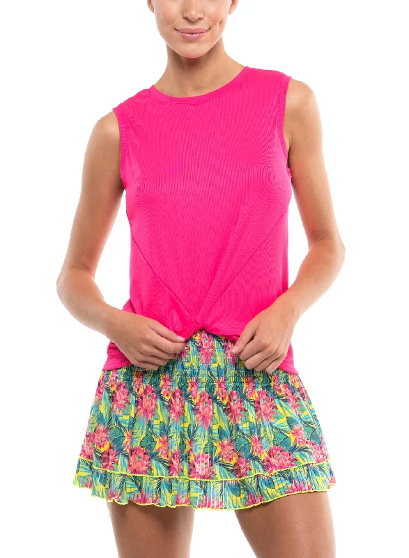 Ladies Lucky In Love Twist Front Tank gym tank top