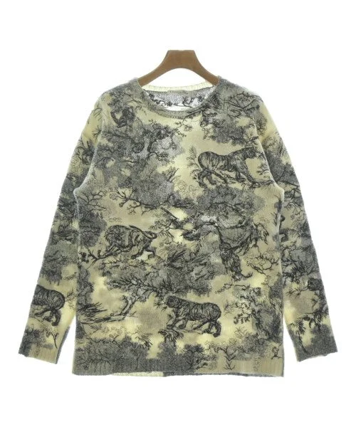 Christian Dior Sweaters Solid Print Embellished