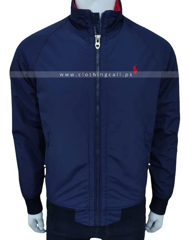 RL Portage Wildlife Navy Blue Jacket Satin Jacket Silk Jacket Chiffon Jacket