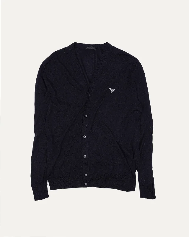 Silk Cardigan Solid Print Embellished