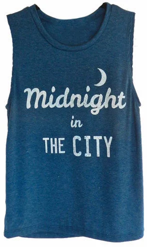 4th & Rose Midnight in the City Navy Muscle Tank navy tank top