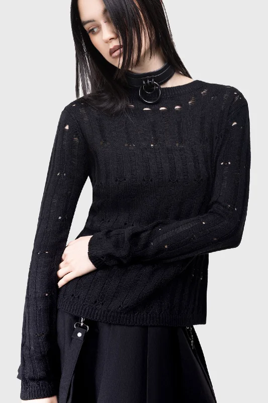 Webelia Sweater Boat Neck Shawl Collar Notched Collar