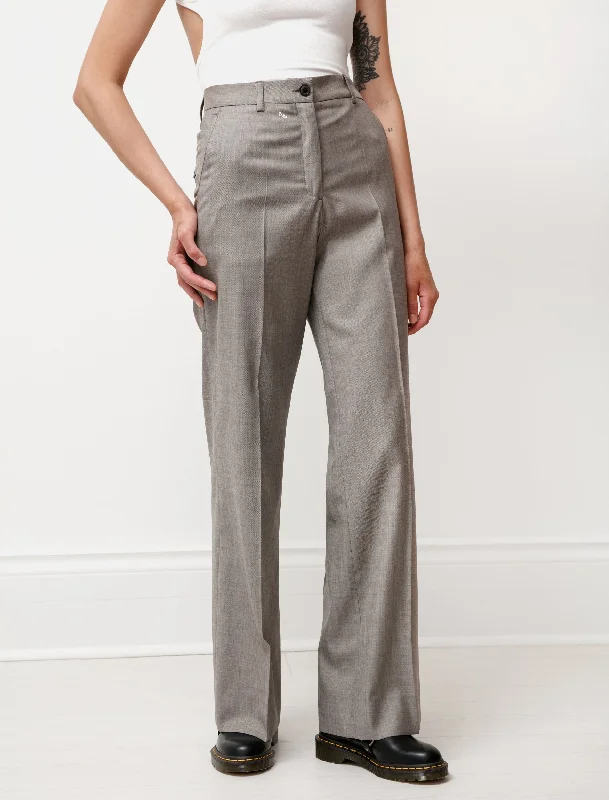 Soul Trouser Stone Wool Trousers Formal Black