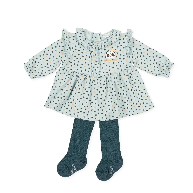 Tutto Piccolo 9205 Vestido Felpa Trousers - See Green Trousers Velvet Soft