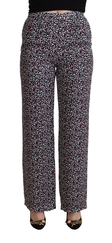Michael Kors Elegant High Waist Straight Black Trousers Trousers Velvet Soft