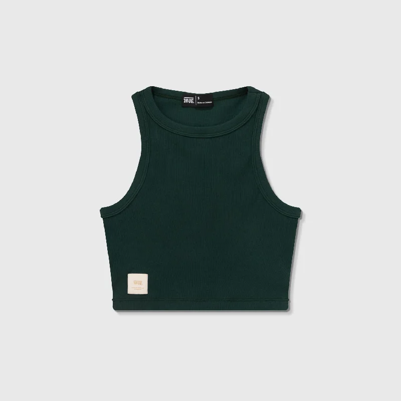 Tank Top En Rib - Verde Pino athletic tank top