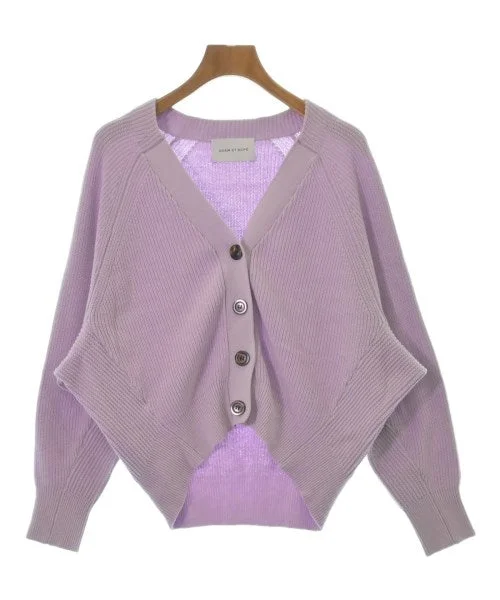 ADAM ET ROPE Cardigans Notch Collar Peter Pan Collar Cowl Neck