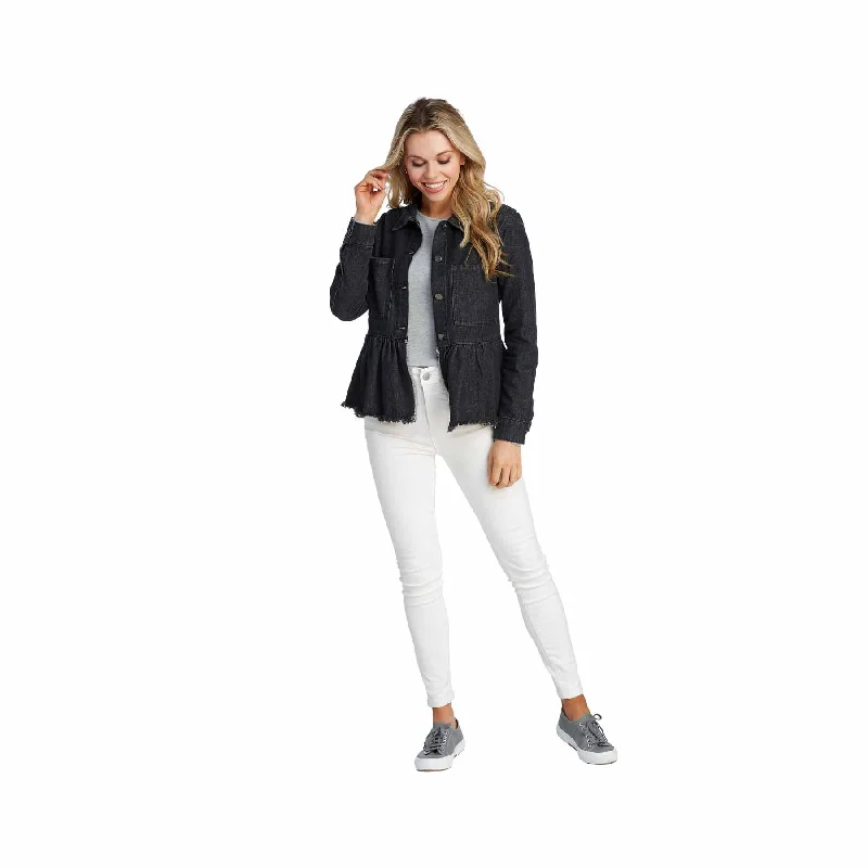Mud Pie MP 80340017BK Black Banks Jacket Satin Jacket Silk Jacket Chiffon Jacket