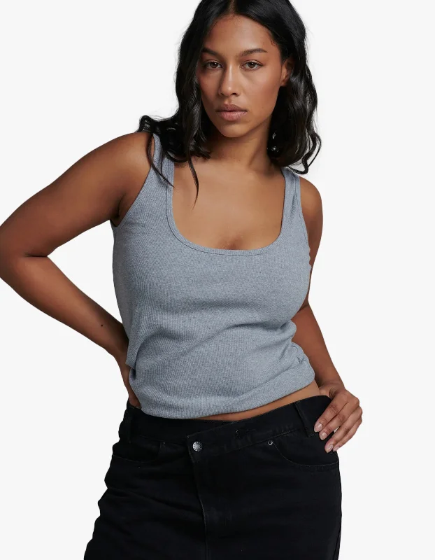Jordy Tank - Grey Marle casual tank top