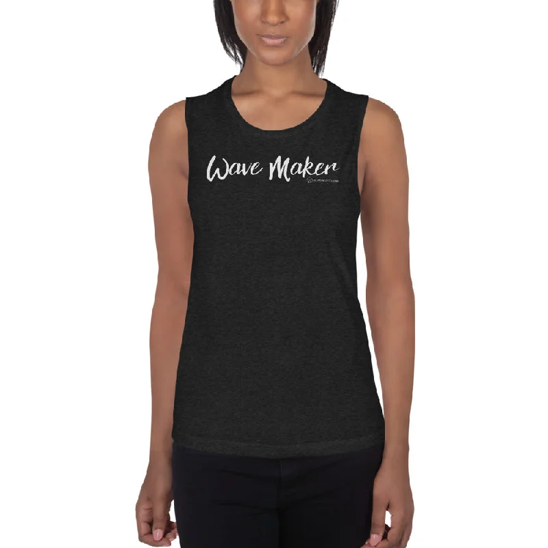 Wave Maker Ladies' Muscle Tank cotton tank top