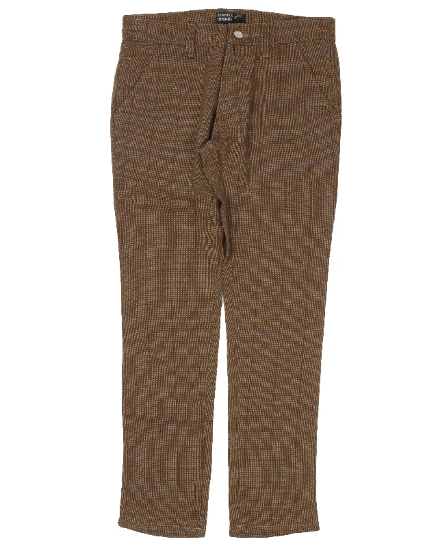 Plaid Patch Trousers Trousers Brand Named