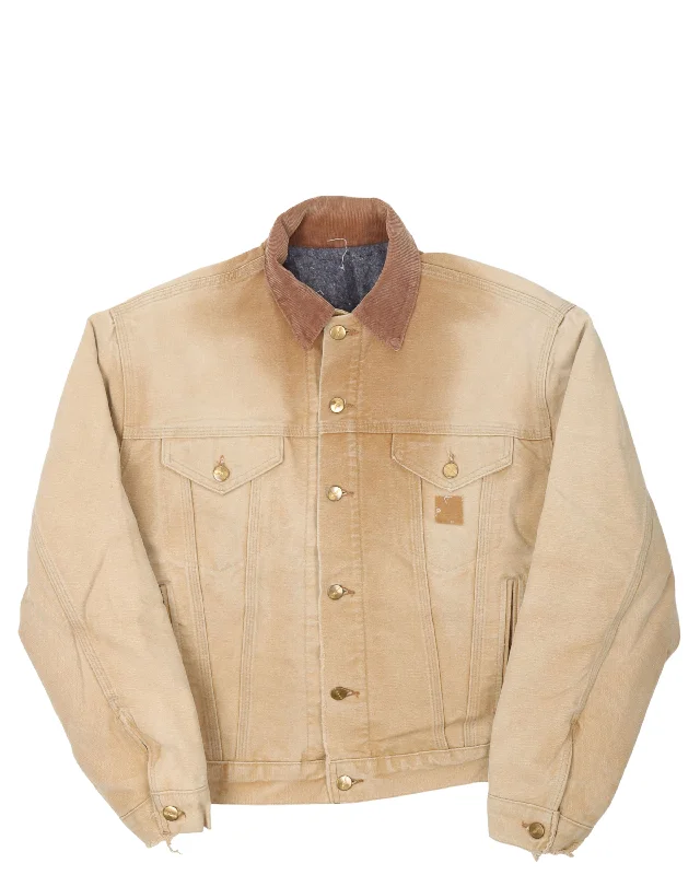 Carhartt Collared Trucker Jacket Herringbone Jacket Checkered Jacket Solid Jacket