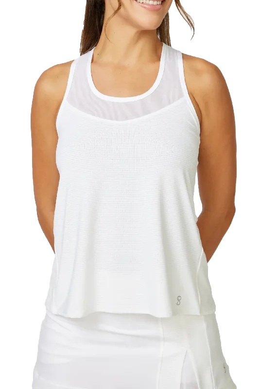 Ladies Sofibella Overlay Tank sage tank top