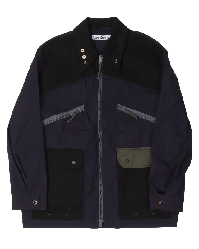 Hybrid Jacket Mesh Jacket Canvas Jacket Denim Jacket