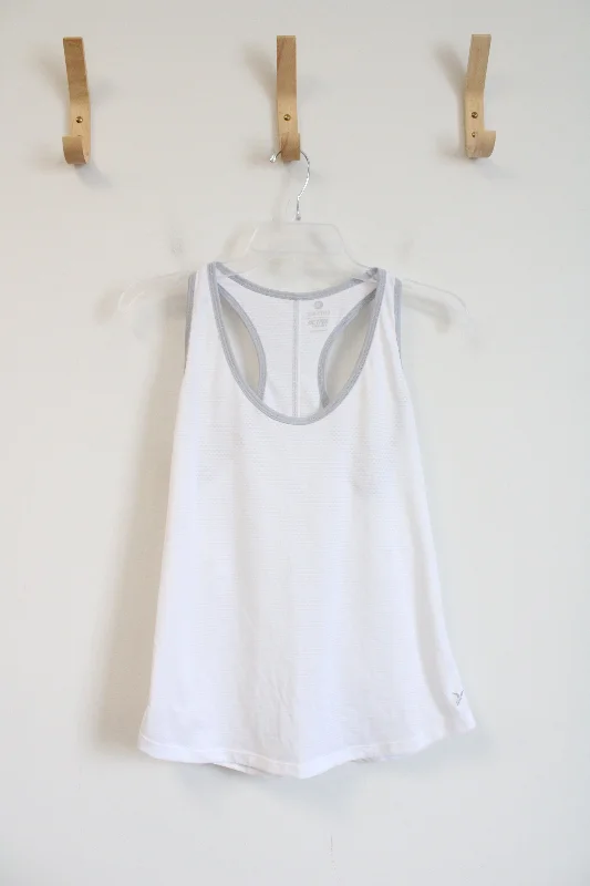 Old Navy Active White Semi-Fitted Athletic Tank Top | M lightweight tank top
