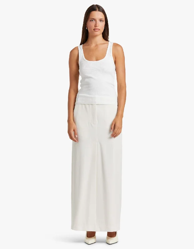 Jordy Tank - White open back tank