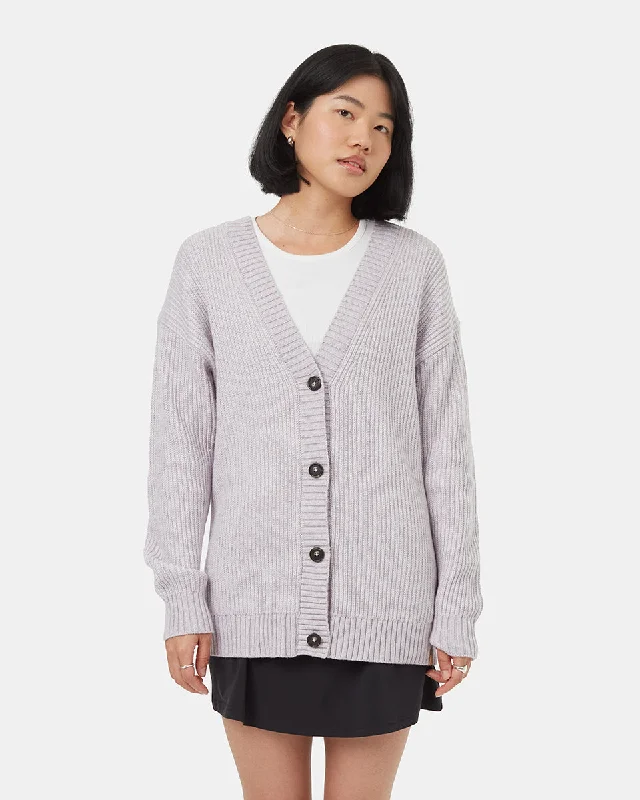 Highline Oversized Button Cardigan Wool Fabric Cashmere Fabric Tweed Fabric