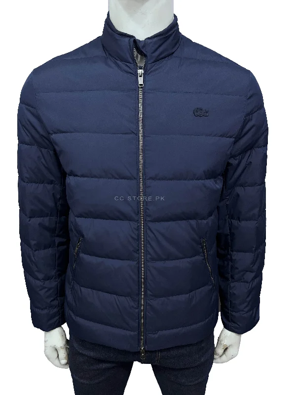 Lacoste Navy Blue Puffer Jacket Striped Jacket Polka Dot Jacket Floral Jacket