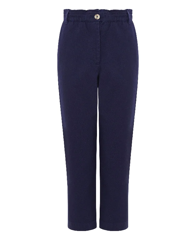 Day Cotton Trousers - Summer Navy Trousers stylish modern