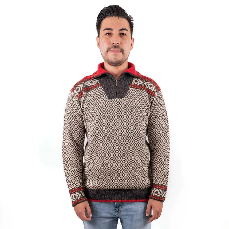 Alpaca Potosi Sweater with Zipper Turtle Neck Boat Neck Asymmetrical Neck