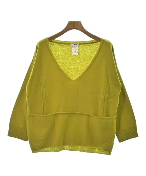 Chloe Sweaters Beaded Sweater Sequined Faux Fur