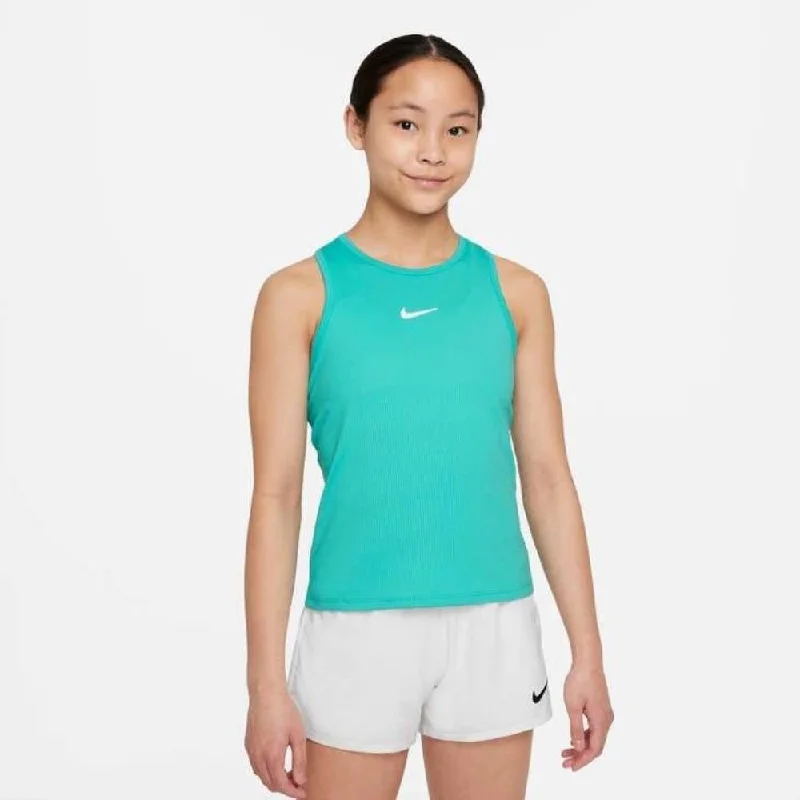 Nike Girls' Dri-FIT Victory Tank (Washed Teal/White) sage tank top