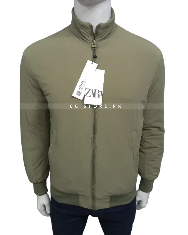 ZR Technical Quilted Green Jacket (466) Anorak Shell Jacket Lightweight Jacket
