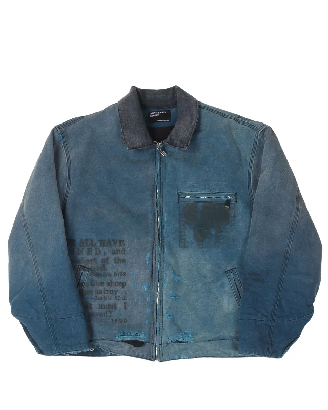 Work Jacket Stand-Up Collar Roll-Neck Collar Turtle Neck
