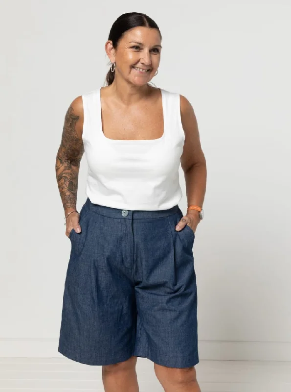 Diana Knit Tank - Sewing Pattern | Style Arc sheer tank top