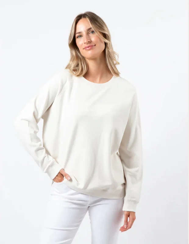 Classic Sweater - Cream - Stella + Gemma Fleece Sweater Nylon Polyester