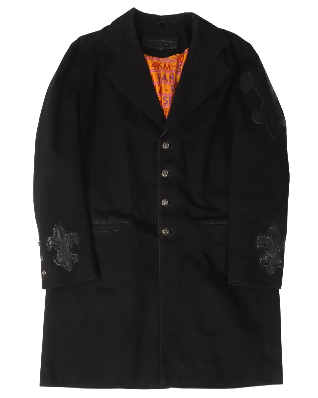 Hermes Silk Lined Duster Jacket w/ Patches Notch Collar Jacket Peter Pan Collar Jacket Cowl Neck Jacket Hermes Silk Lined Duster Jacket w/ Patches Notch Collar Jacket Peter Pan Collar Jacket Cowl Neck Jacket