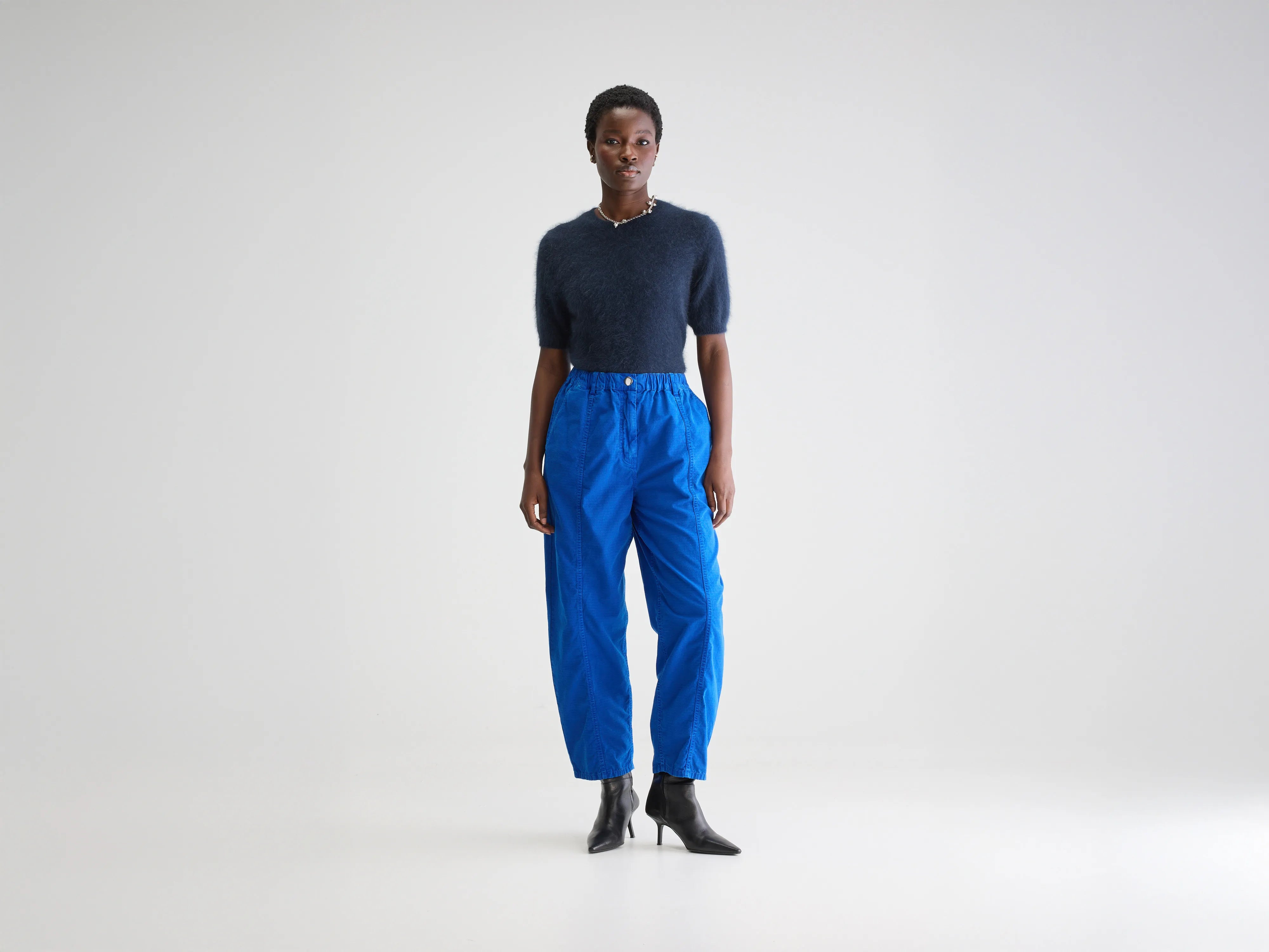 Wesly relaxed trousers (251 / W / LAZULI) Trousers Striped Patterned