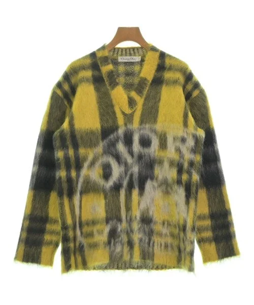 Christian Dior Sweaters Herringbone Houndstooth Plaid