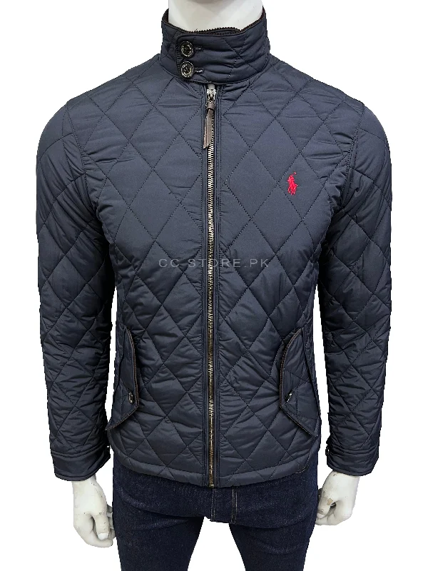 RL Water-Repellent Diamond Quilted Navy Blue Jacket Embroidered Jacket Appliqued Jacket Beaded Jacket RL Water-Repellent Diamond Quilted Navy Blue Jacket Embroidered Jacket Appliqued Jacket Beaded Jacket