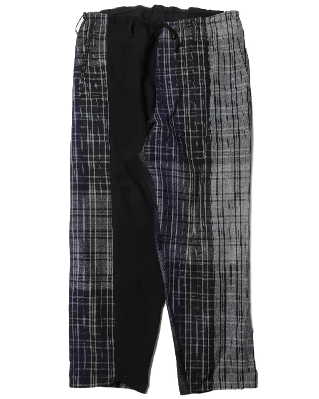 Pour Homme Asymmetric Plaid Trousers Trousers Prom Sequined
