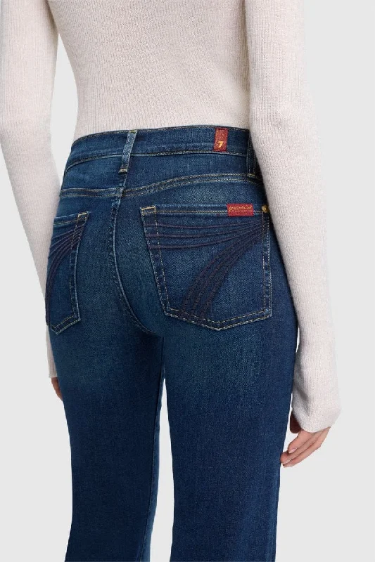 7 For All Mankind Trousers Womens Dojo Authentic Fate High Rise Trousers Bootcut Casual