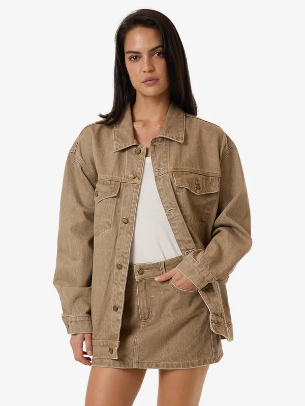 THRILLS Morgan Jacket - BREEN STONEWASH Nylon Jacket Polyester Jacket Spandex Jacket THRILLS Morgan Jacket - BREEN STONEWASH Nylon Jacket Polyester Jacket Spandex Jacket