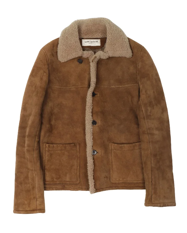 Shearling Rancher Jacket Fleece Fabric Down Fabric Feather Fabric