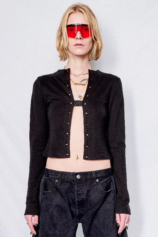Black Ponte de Roma Longsleeve Mockneck Cardigan Long Cardigan Short Cardigan Medium Cardigan Black Ponte de Roma Longsleeve Mockneck Cardigan Long Cardigan Short Cardigan Medium Cardigan