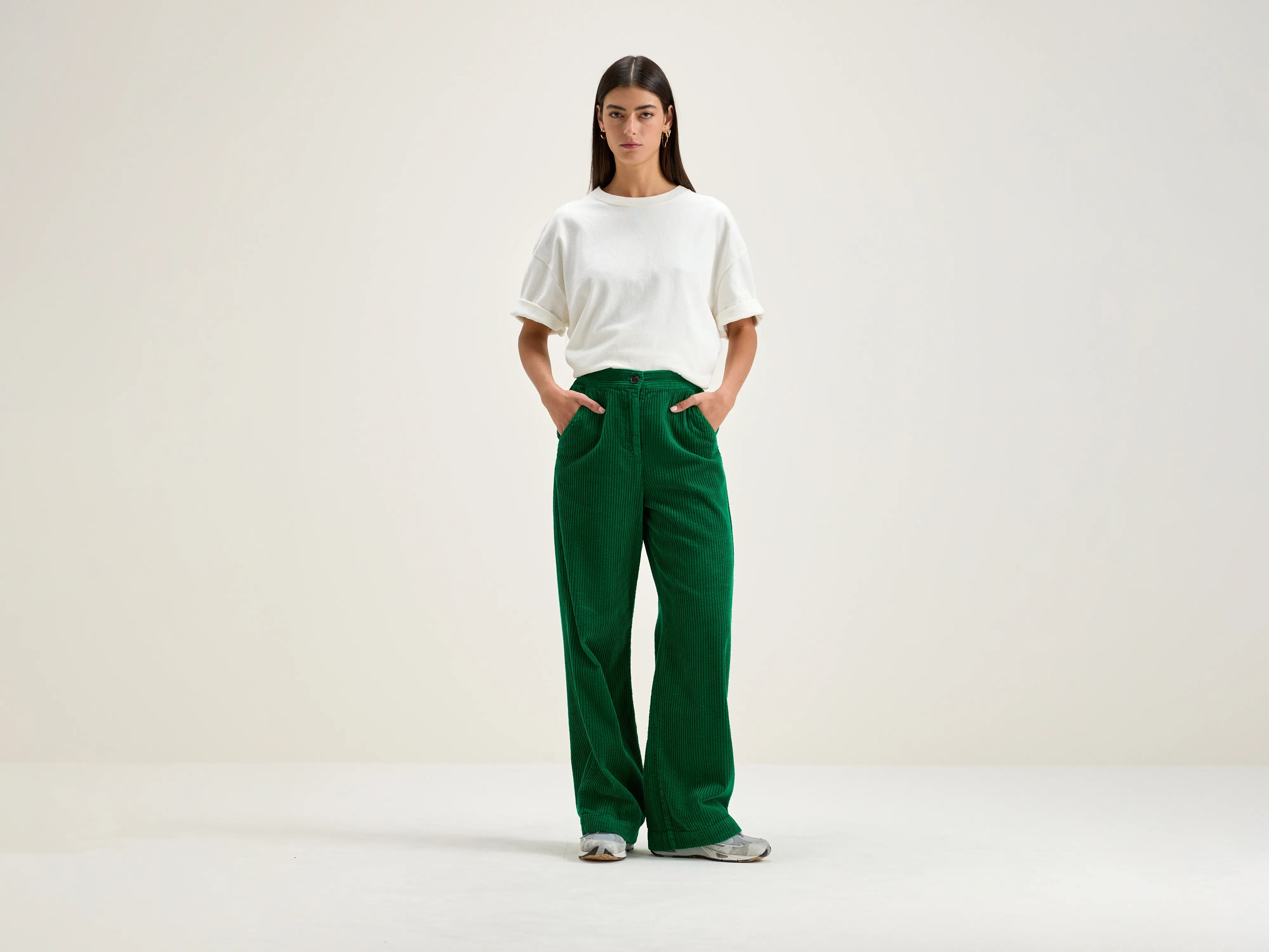 Gabor straight wide trousers (242 / W / CHLOROPHILE) Trousers Designer Luxury