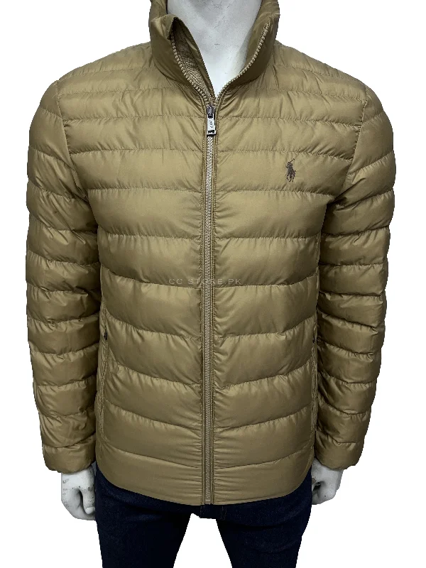 RL Colden Packable Khaki Puffer Jacket Elasticated Jacket Padded Jacket Insulated Jacket