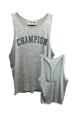 4th & Rose Champion Racerback Cutout Tank scoop neck tank