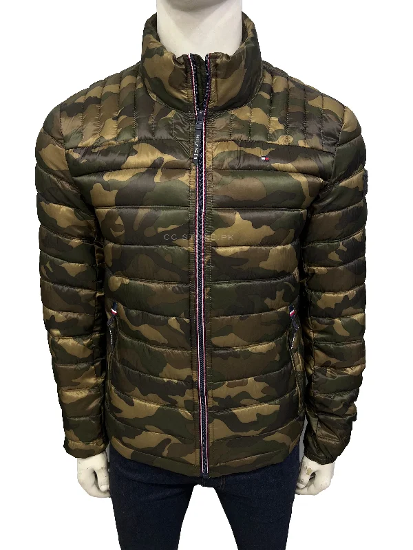 TH Packable Collar Logo Camouflage Puffer Jacket Satin Jacket Silk Jacket Chiffon Jacket TH Packable Collar Logo Camouflage Puffer Jacket Satin Jacket Silk Jacket Chiffon Jacket