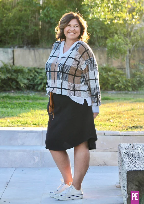 Sweet Cheeks | Roomy Sweater Sewing Pattern Spandex Blend Rayon Blend Denim Blend