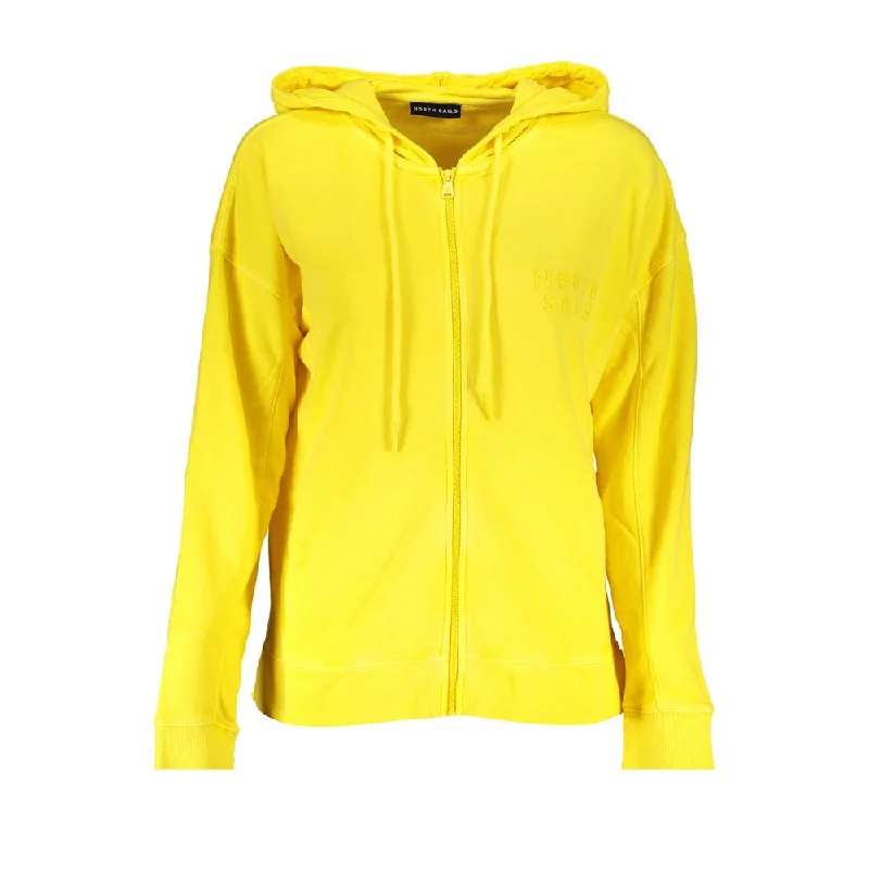 North Sails Yellow Cotton Sweater Velvet Chenille Corduroy