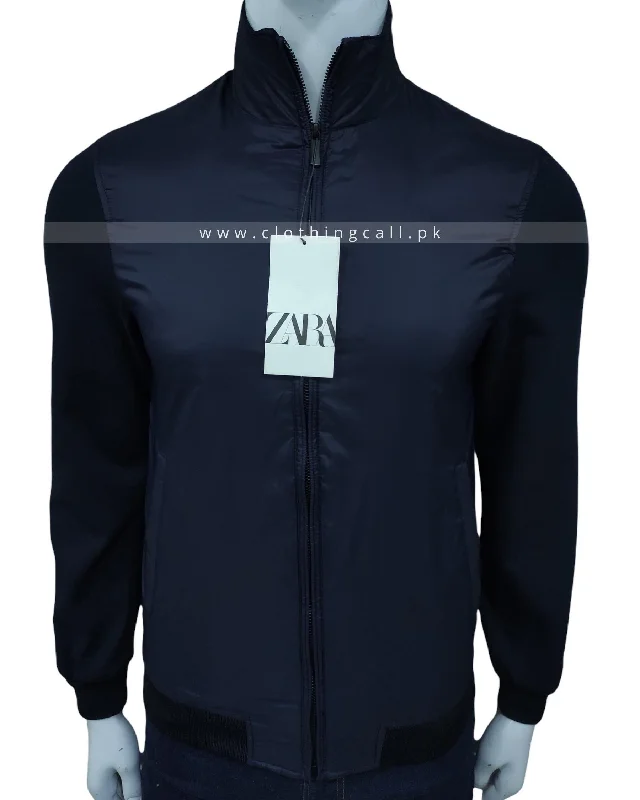 ZR Contrast Technical Navy Blue Jacket Oversized Jacket Tailored Jacket Straight Jacket ZR Contrast Technical Navy Blue Jacket Oversized Jacket Tailored Jacket Straight Jacket
