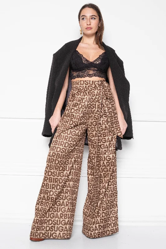 Symbo Teddy Bueno Monogram trousers Trousers Business Professional