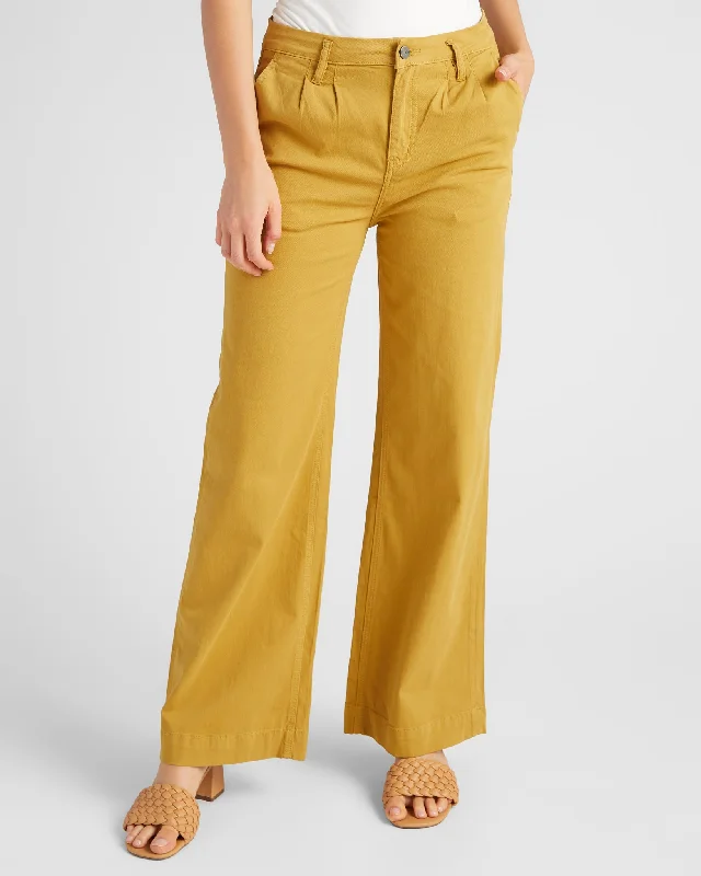 High Rise Wide Leg Trouser Trousers Leather Faux