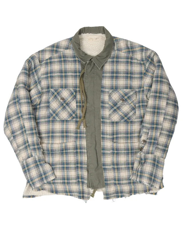 Shearling Flannel Work Jacket Print Jacket Jacquard Jacket Embroidered Jacket