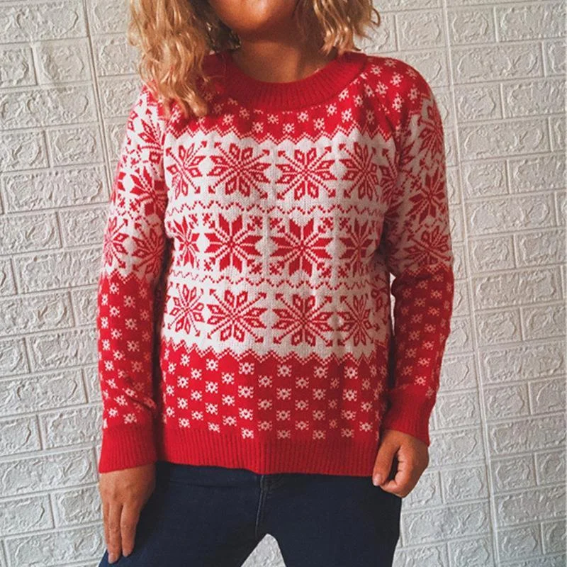 Autumn and Winter Classic Christmas Sweater Long Sleeve Crewneck Knitted Top Jersey Fabric Tulle Fabric Batik Fabric Autumn and Winter Classic Christmas Sweater Long Sleeve Crewneck Knitted Top Jersey Fabric Tulle Fabric Batik Fabric